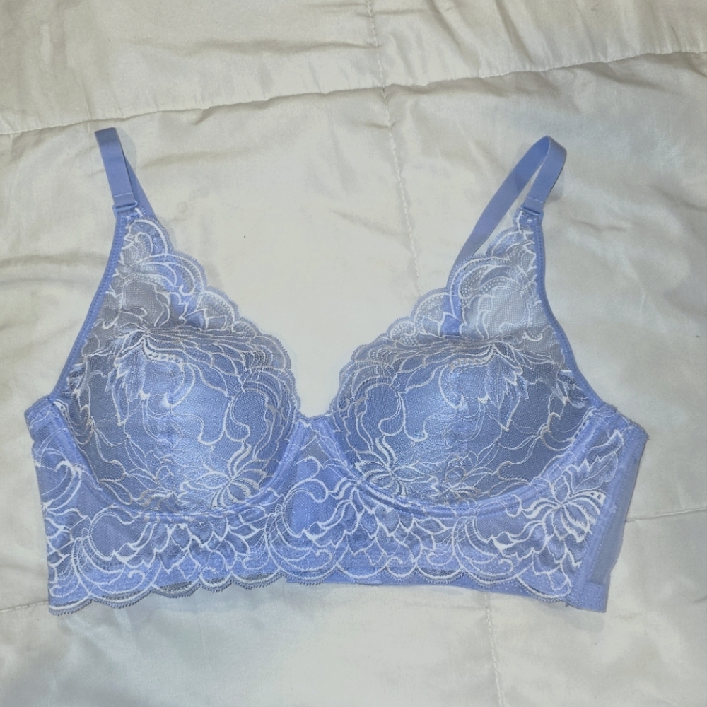 Maidenform Light Blue Lace Bra